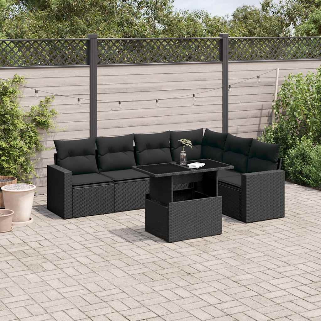 Sofasæt Til Haven 7 Dele Med Hynder Polyrattan - Variant 3267295