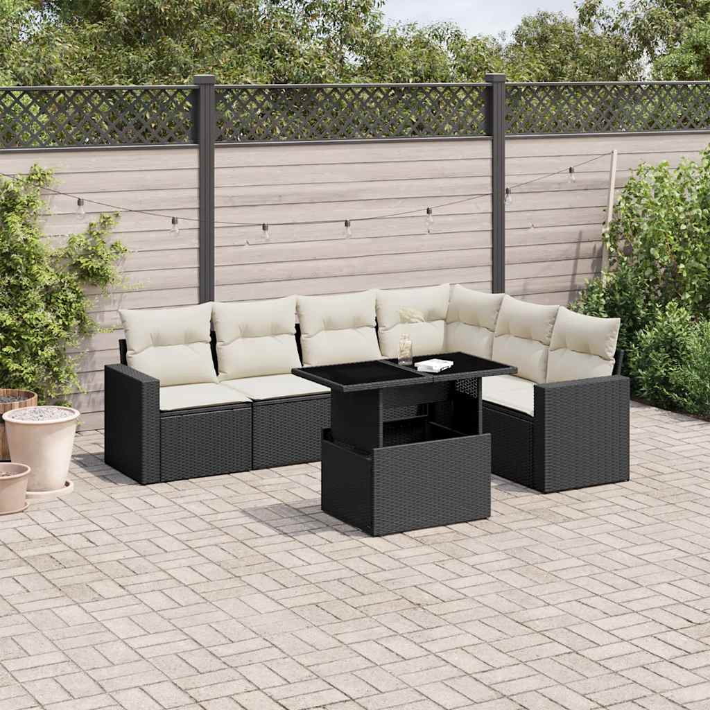 Sofasæt Til Haven 7 Dele Med Hynder Polyrattan - Variant 3267296