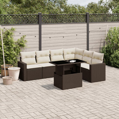 Sofasæt Til Haven 7 Dele Med Hynder Polyrattan - Variant 3267303