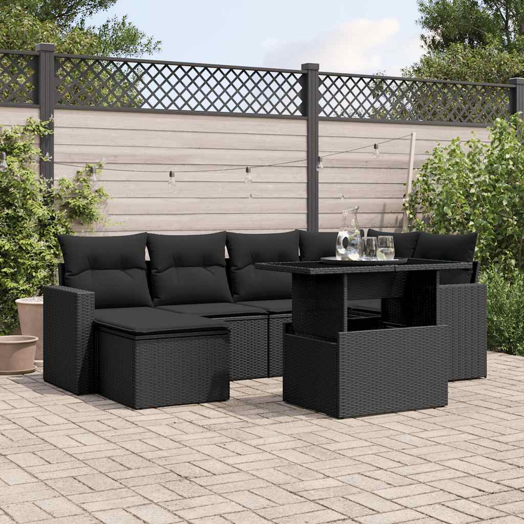 Sofasæt Til Haven 7 Dele Med Hynder Polyrattan - Variant 3267415