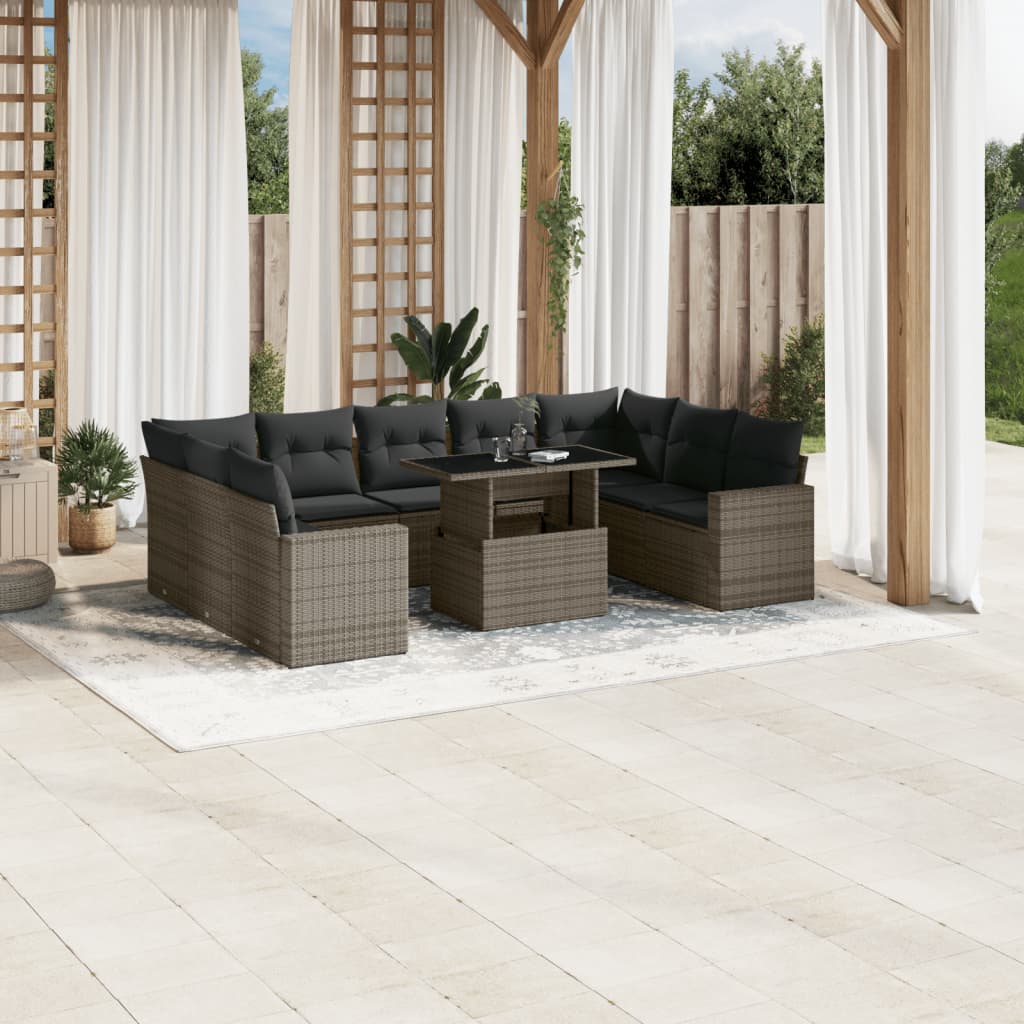 Sofasæt Til Haven 10 Dele Med Hynder Polyrattan - Variant 3267480