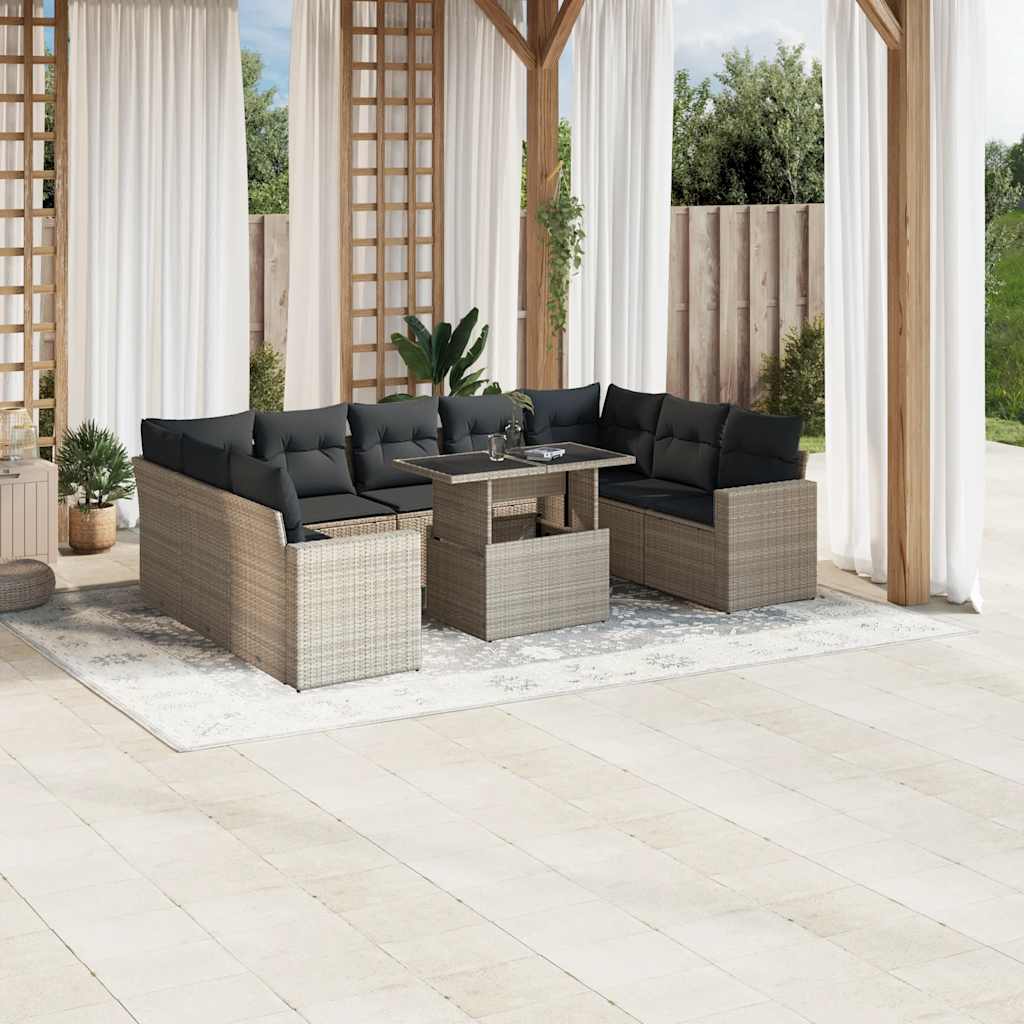 Sofasæt Til Haven 10 Dele Med Hynder Polyrattan - Variant 3267482