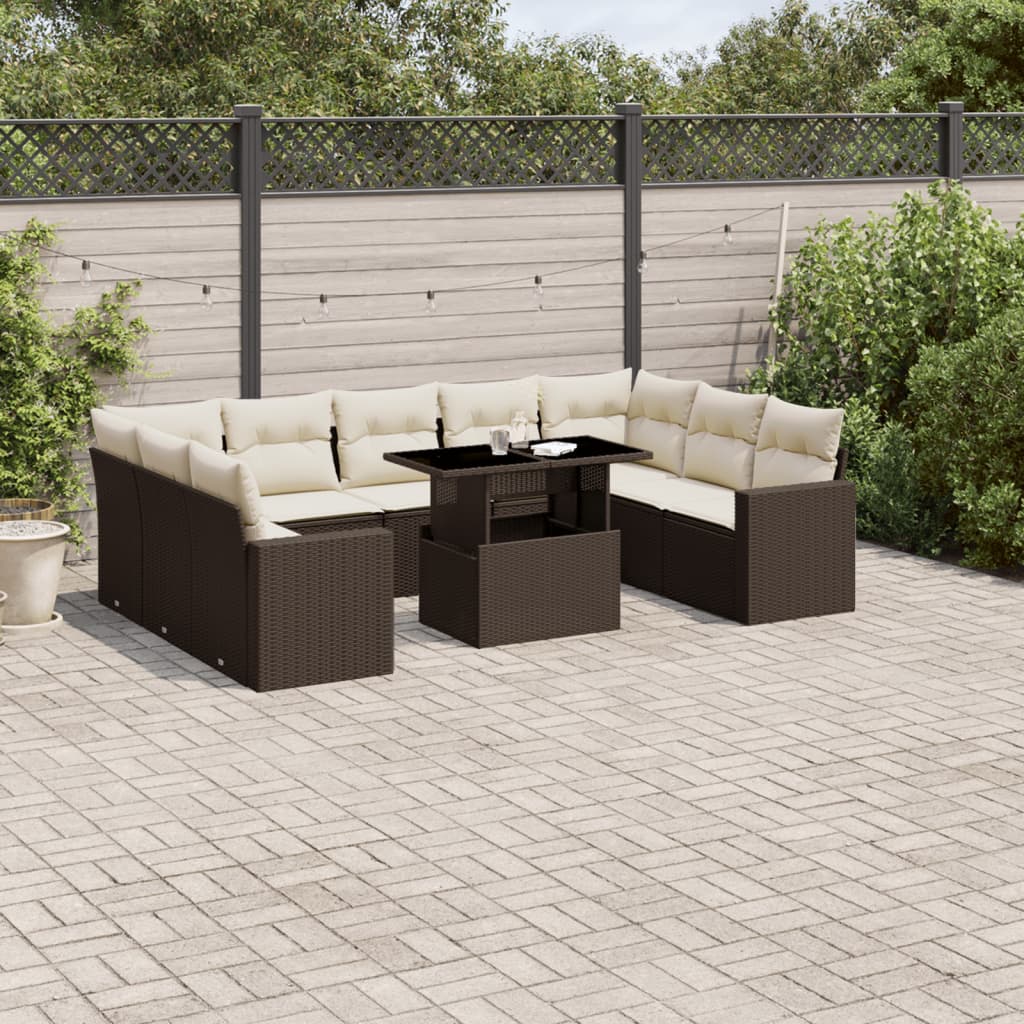 Sofasæt Til Haven 10 Dele Med Hynder Polyrattan - Variant 3267483
