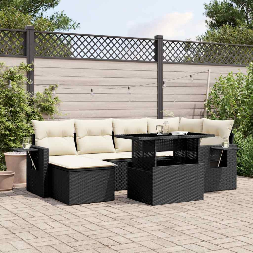Sofasæt Til Haven 7 Dele Med Hynder Polyrattan - Variant 3268046