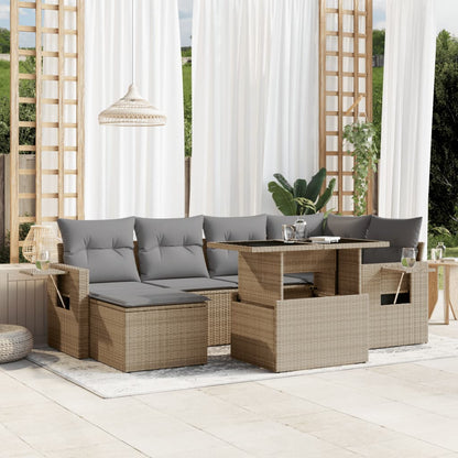 Sofasæt Til Haven 7 Dele Med Hynder Polyrattan - Variant 3268049