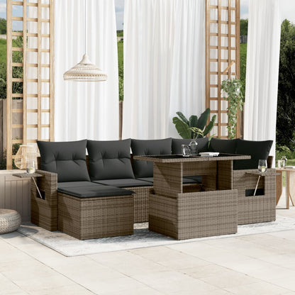 Sofasæt Til Haven 7 Dele Med Hynder Polyrattan - Variant 3268050