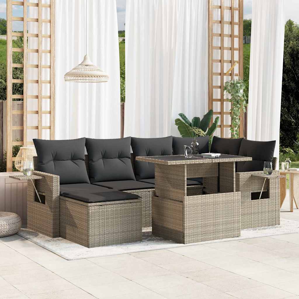 Sofasæt Til Haven 7 Dele Med Hynder Polyrattan - Variant 3268052