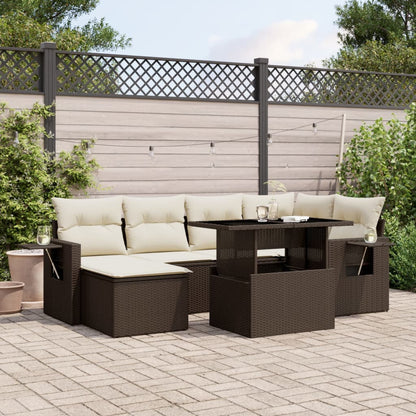 Sofasæt Til Haven 7 Dele Med Hynder Polyrattan - Variant 3268053