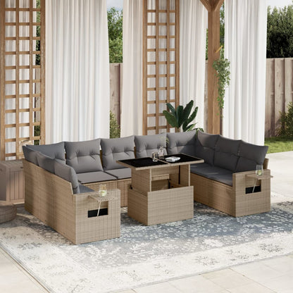 Sofasæt Til Haven 10 Dele Med Hynder Polyrattan - Variant 3268109