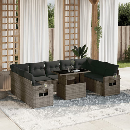 Sofasæt Til Haven 10 Dele Med Hynder Polyrattan - Variant 3268110