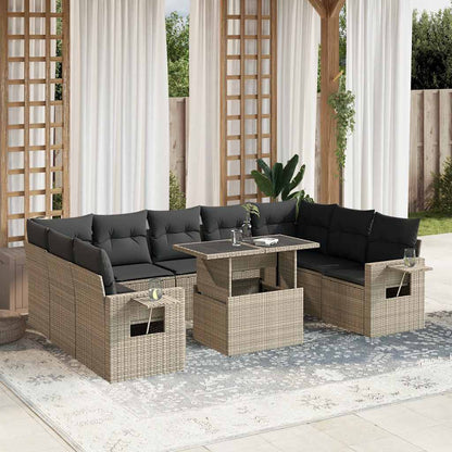 Sofasæt Til Haven 10 Dele Med Hynder Polyrattan - Variant 3268112