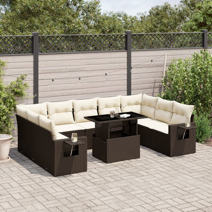 Sofasæt Til Haven 10 Dele Med Hynder Polyrattan - Variant 3268113