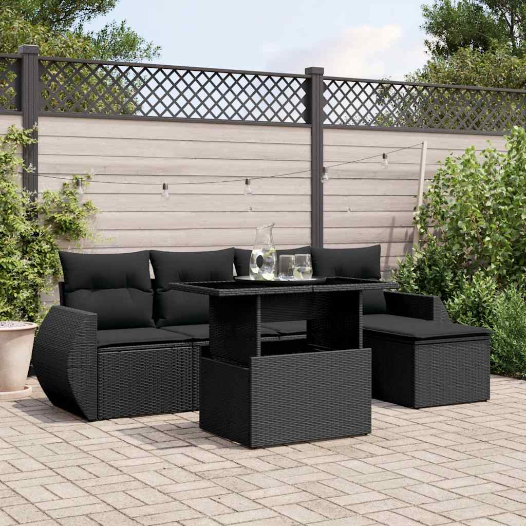 Sofasæt Til Haven 6 Dele Med Hynder Polyrattan - Variant 3268495