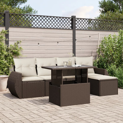 Sofasæt Til Haven 6 Dele Med Hynder Polyrattan - Variant 3268503