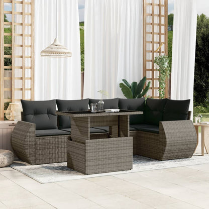 Sofasæt Til Haven 6 Dele Med Hynder Polyrattan - Variant 3268520