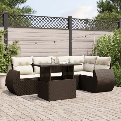Sofasæt Til Haven 6 Dele Med Hynder Polyrattan - Variant 3268523