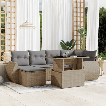 Sofasæt Til Haven 7 Dele Med Hynder Polyrattan - Variant 3268679