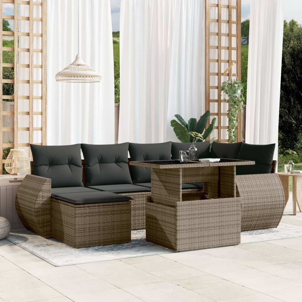 Sofasæt Til Haven 7 Dele Med Hynder Polyrattan - Variant 3268680