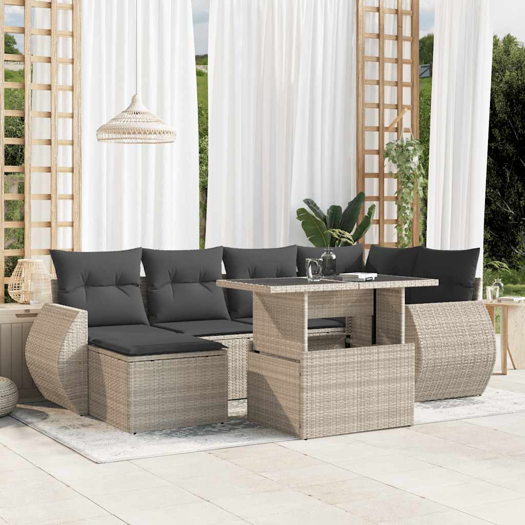 Sofasæt Til Haven 7 Dele Med Hynder Polyrattan - Variant 3268682