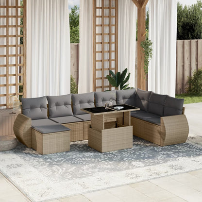 Sofasæt Til Haven 9 Dele Med Hynder Polyrattan - Variant 3268729