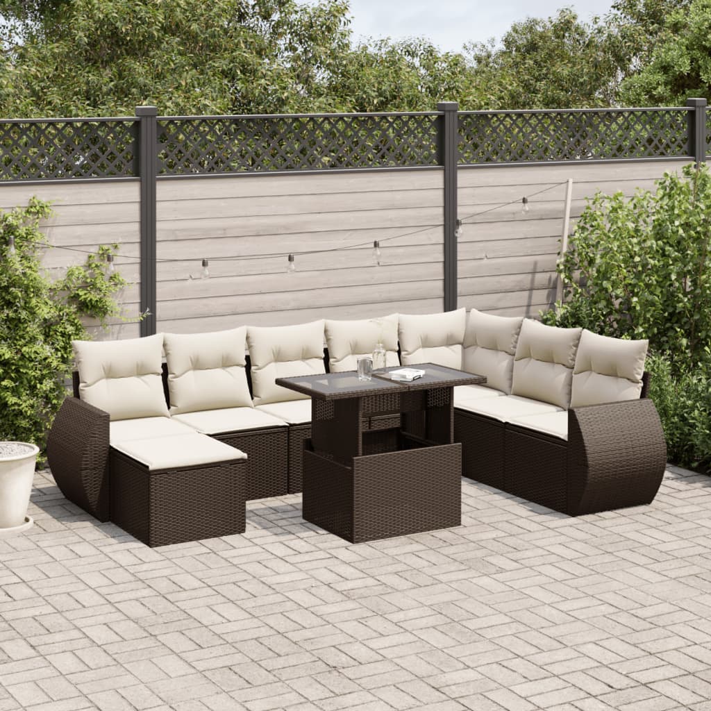 Sofasæt Til Haven 9 Dele Med Hynder Polyrattan - Variant 3268733