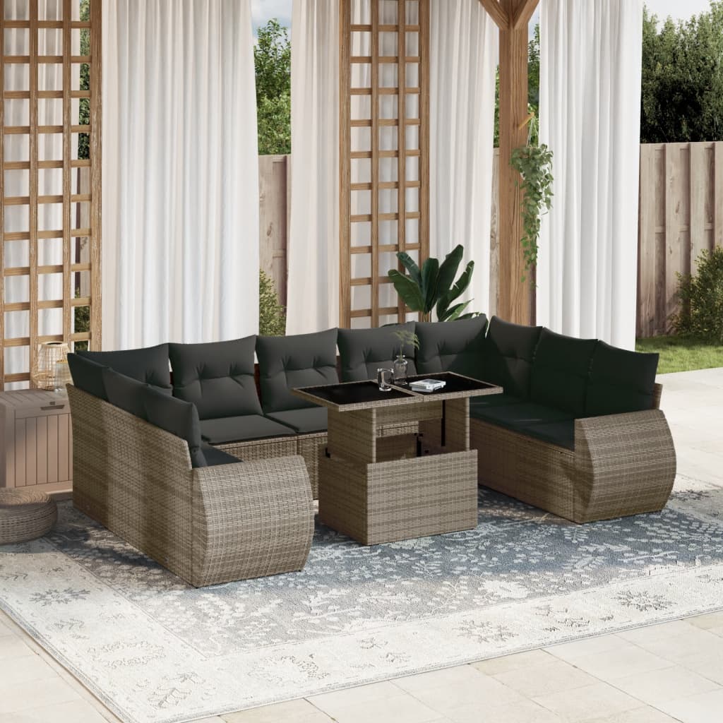 Sofasæt Til Haven 10 Dele Med Hynder Polyrattan - Variant 3268740
