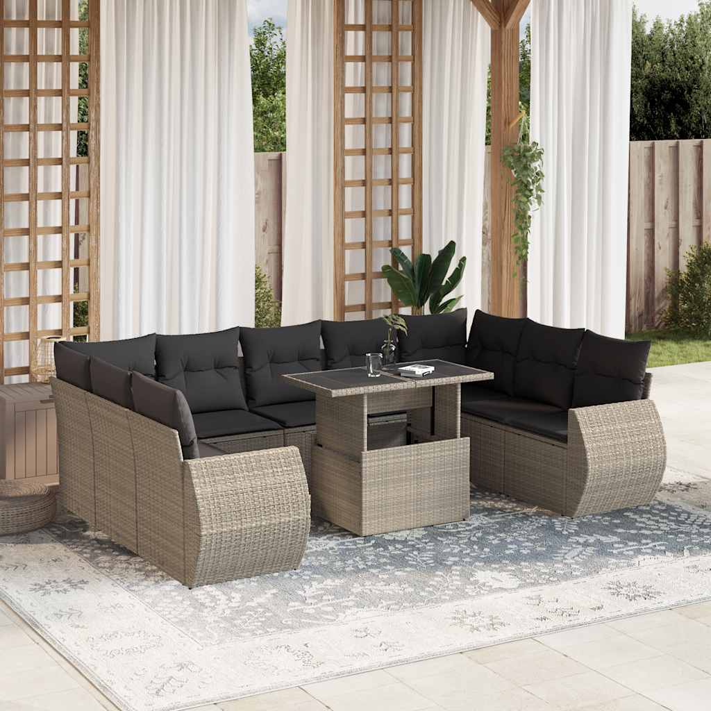 Sofasæt Til Haven 10 Dele Med Hynder Polyrattan - Variant 3268742