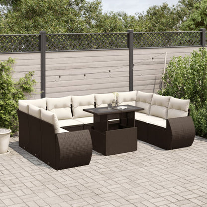 Sofasæt Til Haven 10 Dele Med Hynder Polyrattan - Variant 3268743