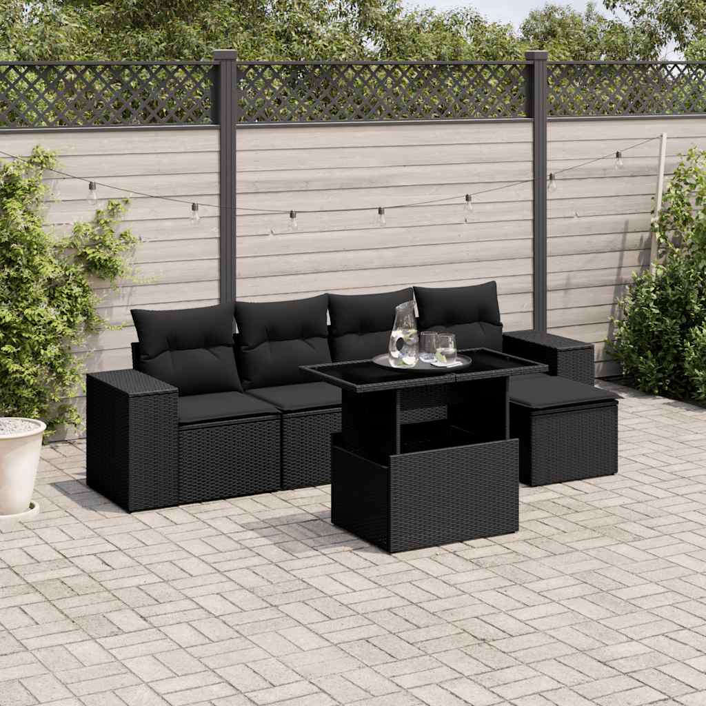 Sofasæt Til Haven 6 Dele Med Hynder Polyrattan - Variant 3269125