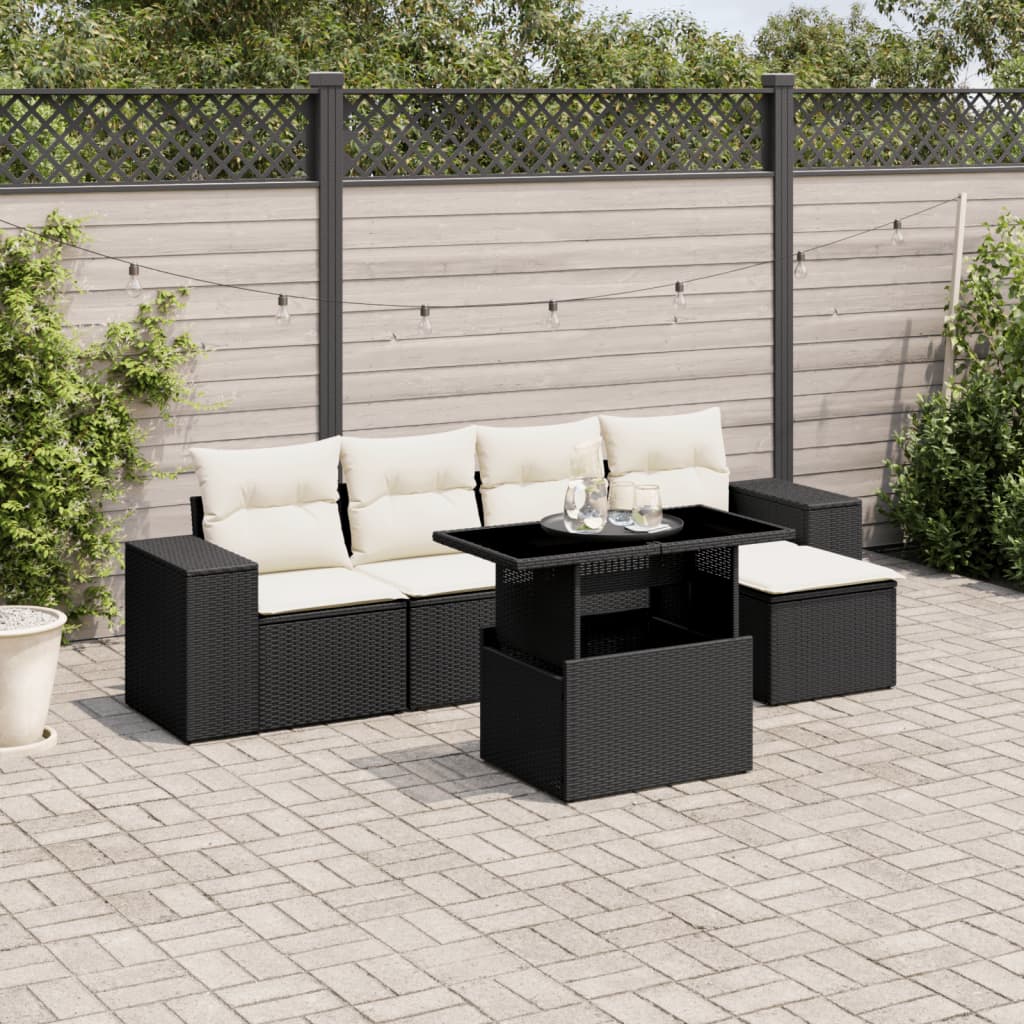 Sofasæt Til Haven 6 Dele Med Hynder Polyrattan - Variant 3269126