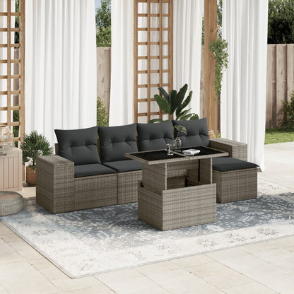Sofasæt Til Haven 6 Dele Med Hynder Polyrattan - Variant 3269130