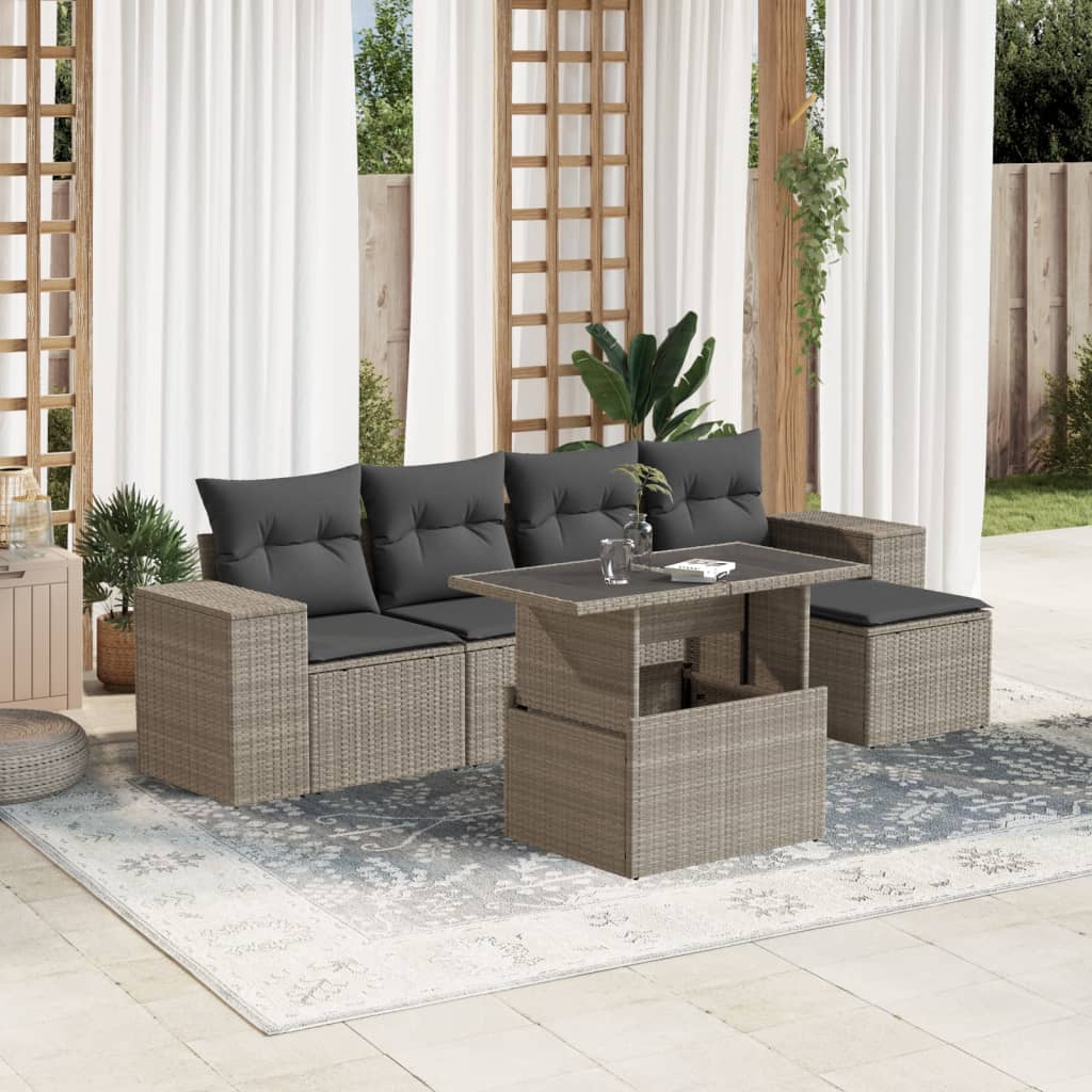 Sofasæt Til Haven 6 Dele Med Hynder Polyrattan - Variant 3269132