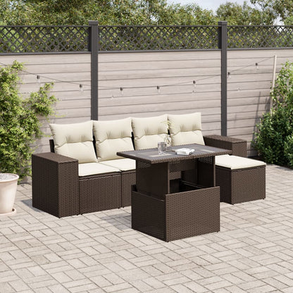 Sofasæt Til Haven 6 Dele Med Hynder Polyrattan - Variant 3269133