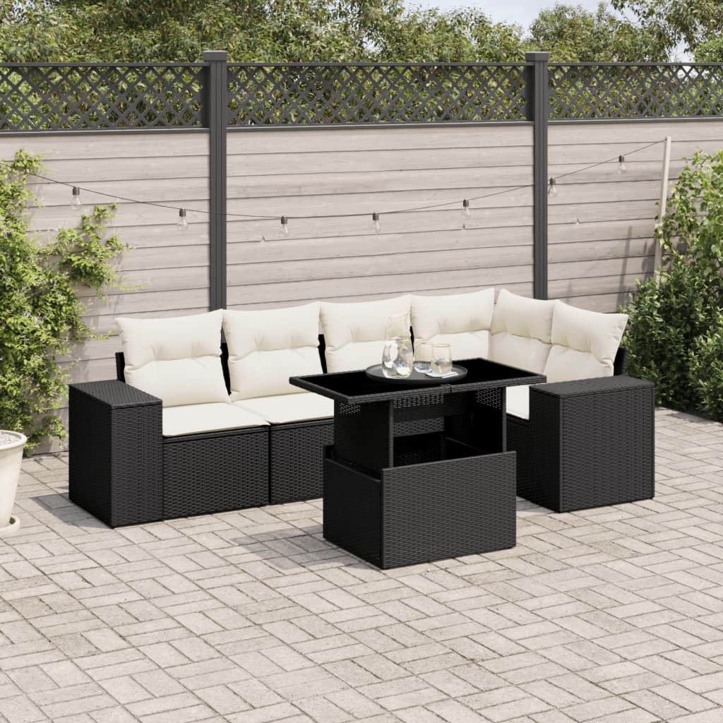 Sofasæt Til Haven 6 Dele Med Hynder Polyrattan - Variant 3269146