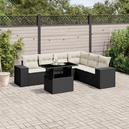Sofasæt Til Haven 7 Dele Med Hynder Polyrattan - Variant 3269186