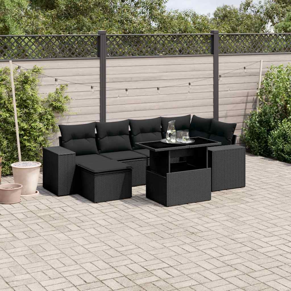 Sofasæt Til Haven 7 Dele Med Hynder Polyrattan - Variant 3269305