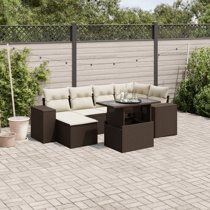 Sofasæt Til Haven 7 Dele Med Hynder Polyrattan - Variant 3269313