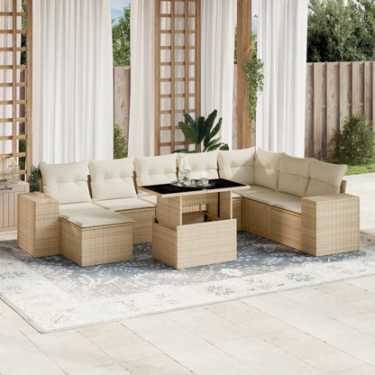 Sofasæt Til Haven 9 Dele Med Hynder Polyrattan - Variant 3269358
