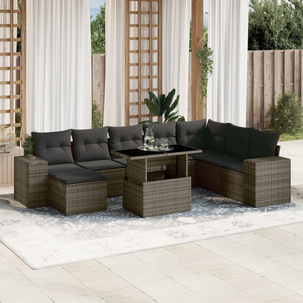 Sofasæt Til Haven 9 Dele Med Hynder Polyrattan - Variant 3269360