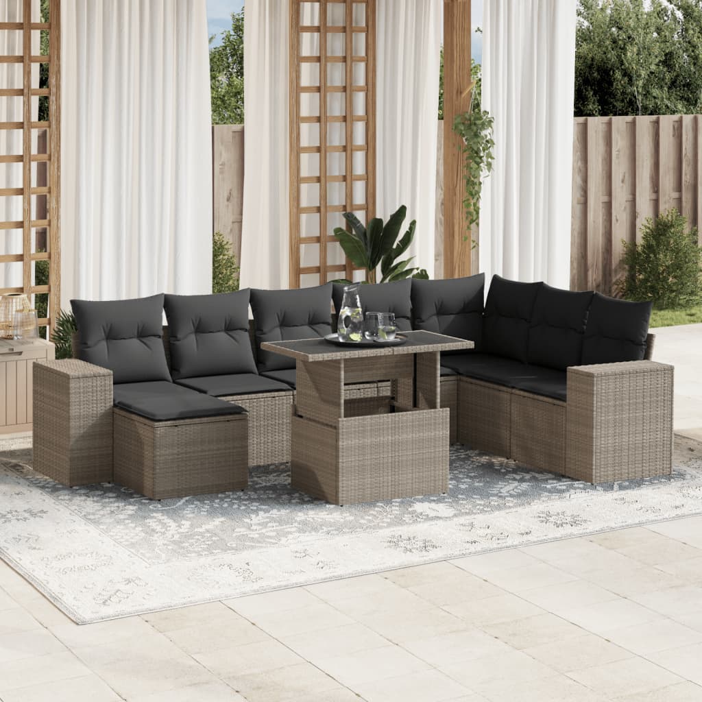 Sofasæt Til Haven 9 Dele Med Hynder Polyrattan - Variant 3269362