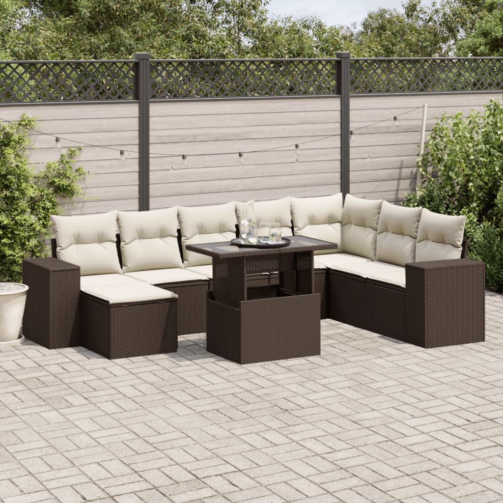 Sofasæt Til Haven 9 Dele Med Hynder Polyrattan - Variant 3269363