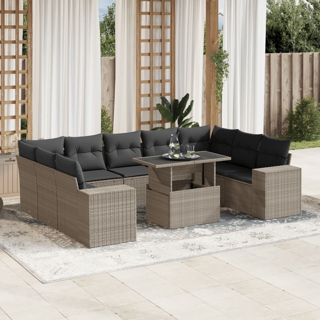 Sofasæt Til Haven 10 Dele Med Hynder Polyrattan - Variant 3269372