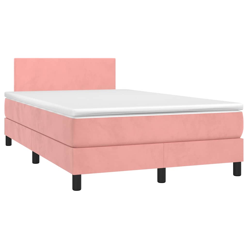 Kontinentalseng Med Madras Velour Lyserød variant