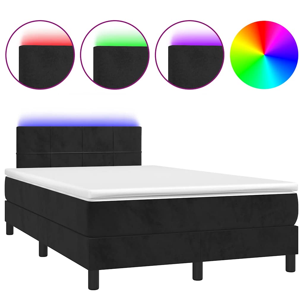 Kontinentalseng Med Madras Og Led-lys Velour - Billede 2