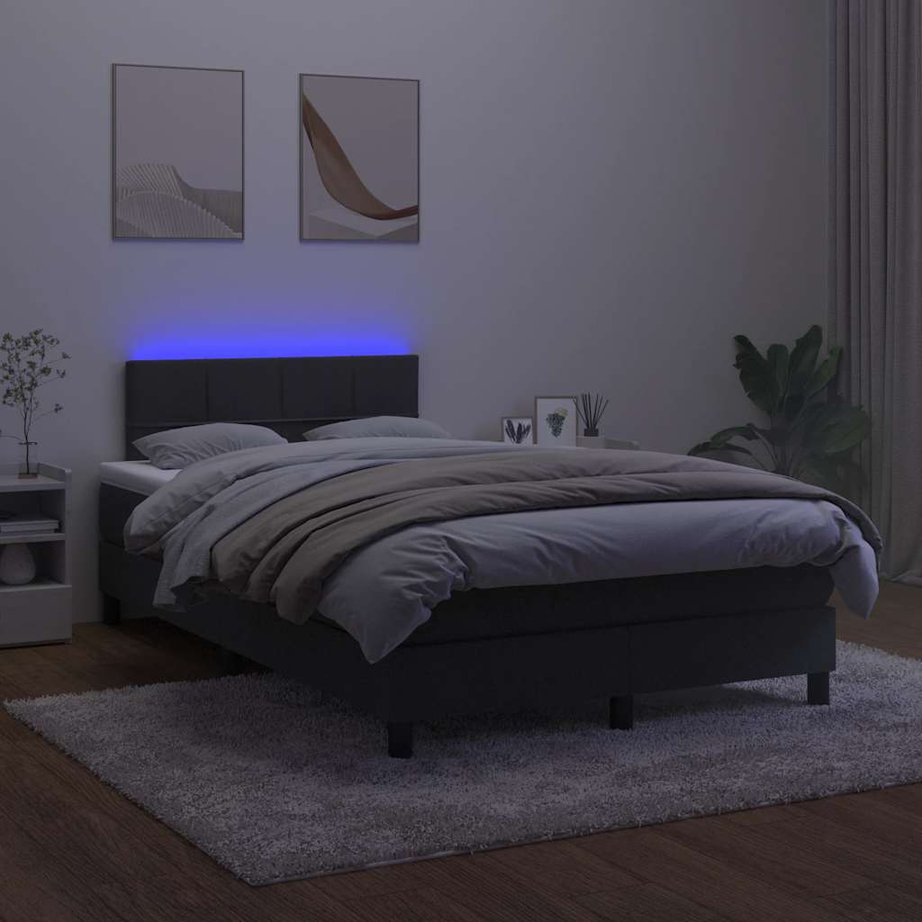 Kontinentalseng Med Madras Og Led-lys Velour - Billede 4