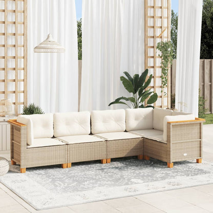 Sofasæt Til Haven 5 Dele Med Hynder Polyrattan - Variant 3261811