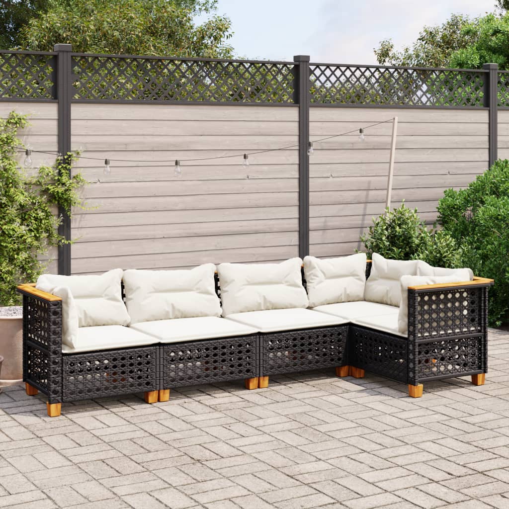 Sofasæt Til Haven 5 Dele Med Hynder Polyrattan - Variant 3261812