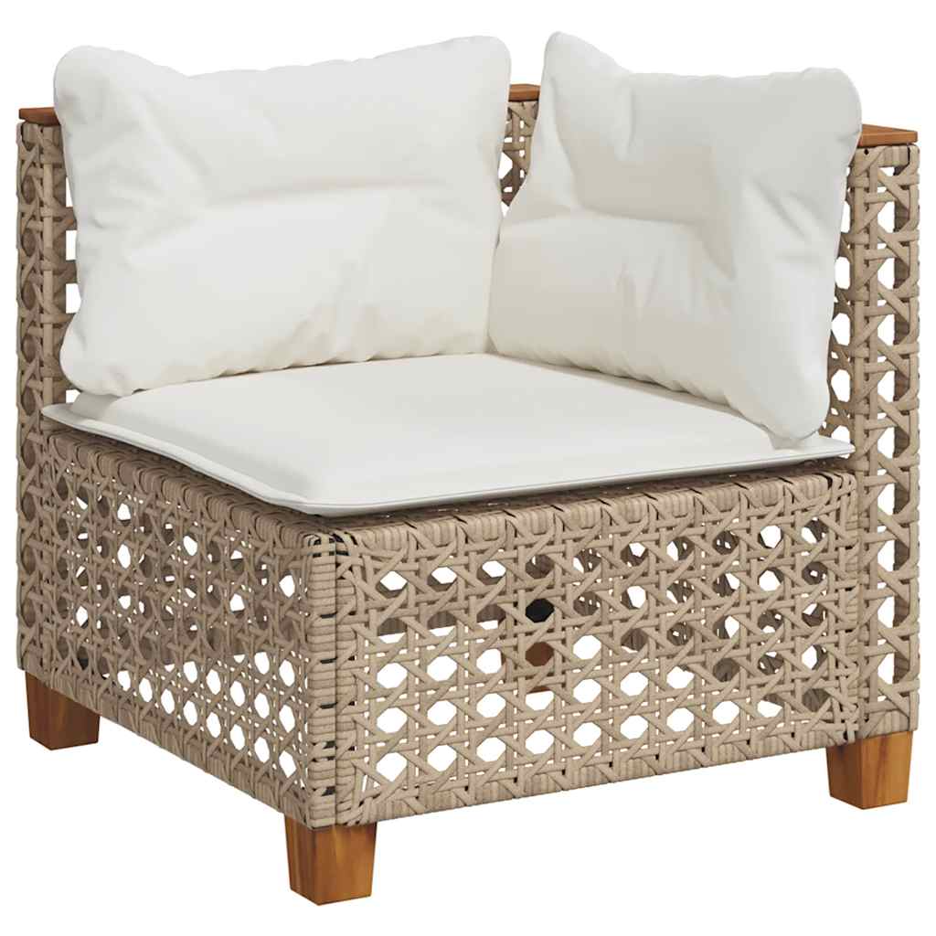 Sofasæt Til Haven 5 Dele Med Hynder Polyrattan - Billede 3