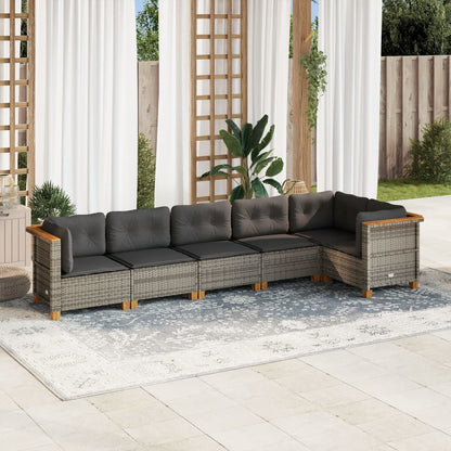 Sofasæt Til Haven 6 Dele Med Hynder Polyrattan - Variant 3261846