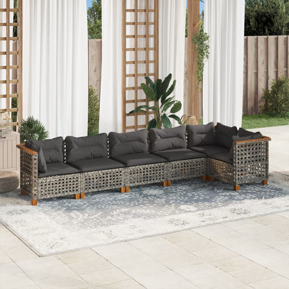 Sofasæt Til Haven 6 Dele Med Hynder Polyrattan - Variant 3261849